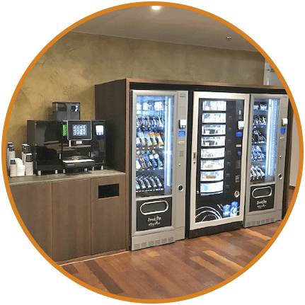 Kaffeeautomat im Einsatz