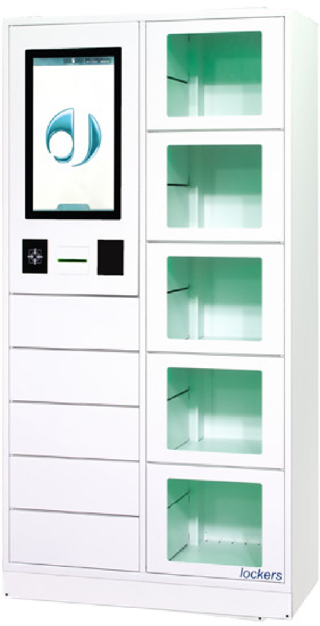 Eigenständiger Fächerautomat mit Touch-Bedienteil